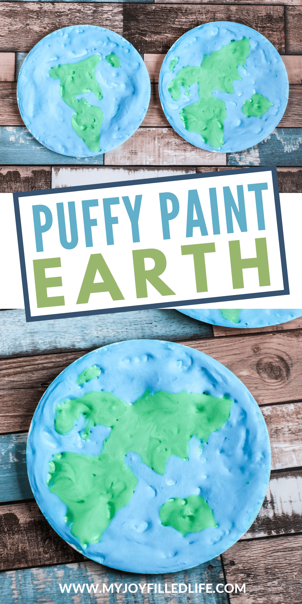 Earth Craft for Kids: Puffy Paint Earth - My Joy-Filled Life